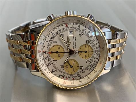 breitling old navitimer stahl gold|Breitling Navitimer gold price.